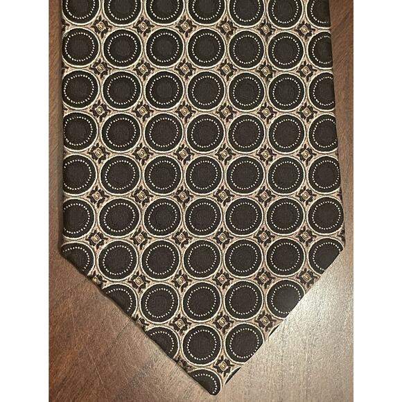 Van Maur By J.z Richards Black Hand Made 100% Silk Men’s Neck Tie Made In Usa - Picture 1 of 11